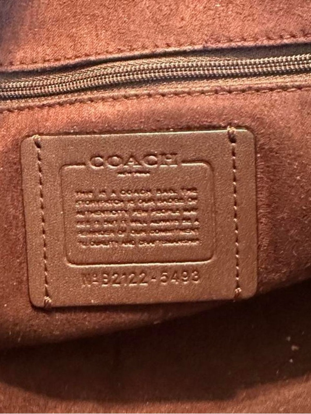 Coach Georgiana, black, pebble leather and gold hardware No: B2122-5493 - Picture 11 of 13